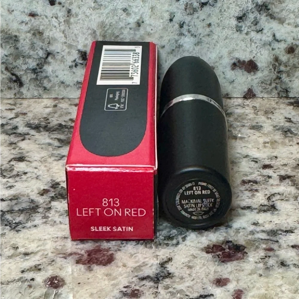 MACximal Left on Red Satin Lipstick